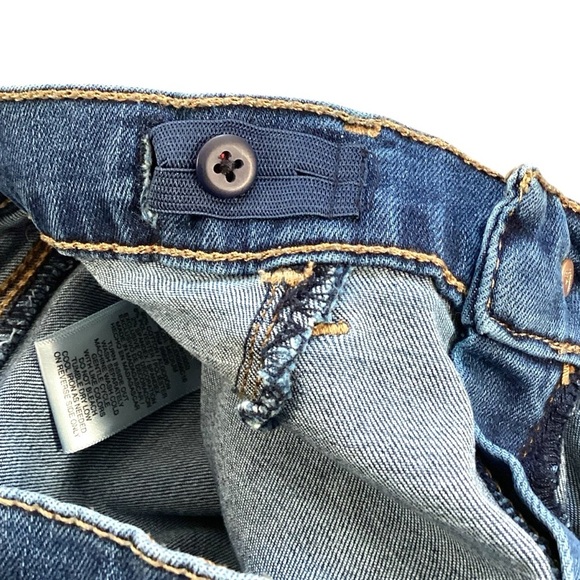 Jordache Girls Super Skinny Lightly Distressed Denim Jeans, Size 12 - Picture 5 of 10